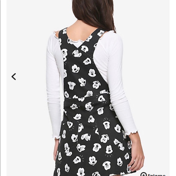 Disney Mickey Mouse Black & White Print Skirtall - Picture 2 of 3
